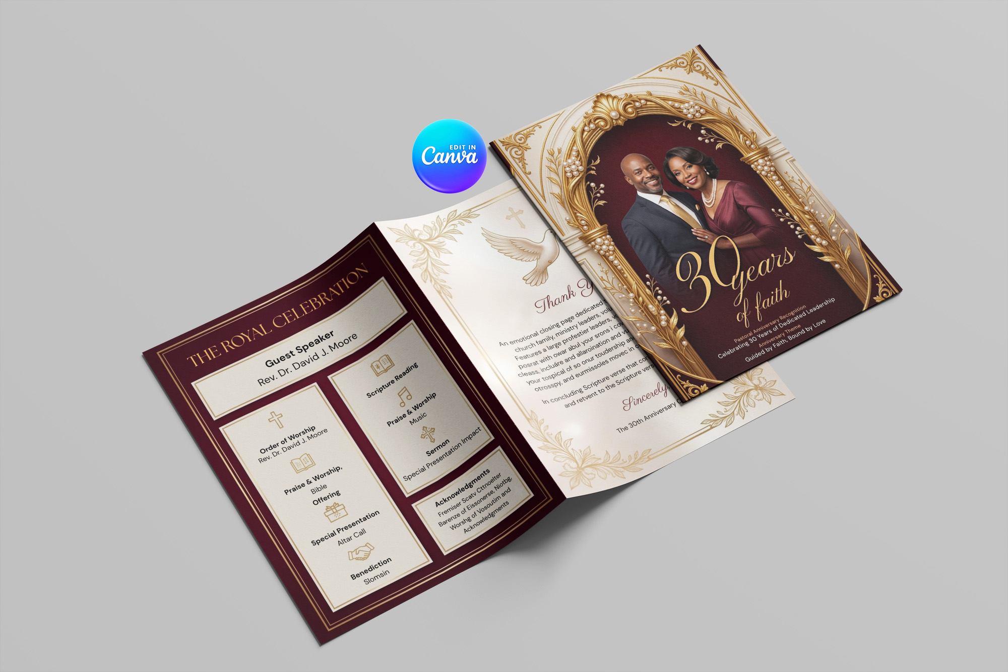 Chruch Anniversary template 